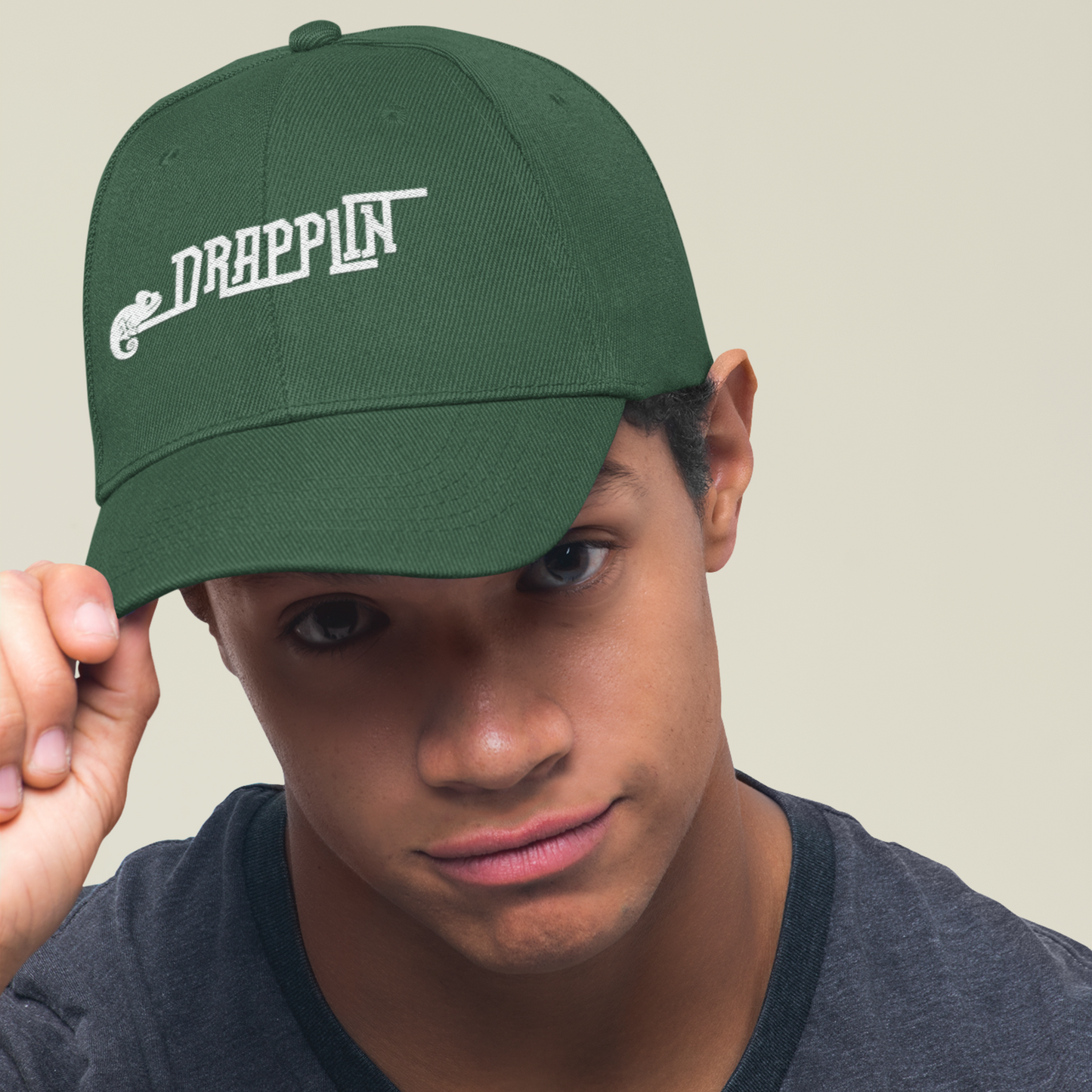 Unisex Drapplin Official Logo Premium Green Baseball Cap