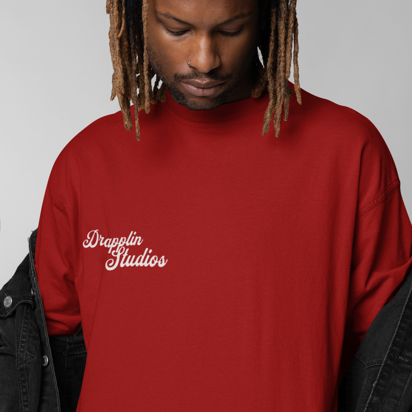 Surprises Premium Red Oversized Typography Back Printed T-shirt