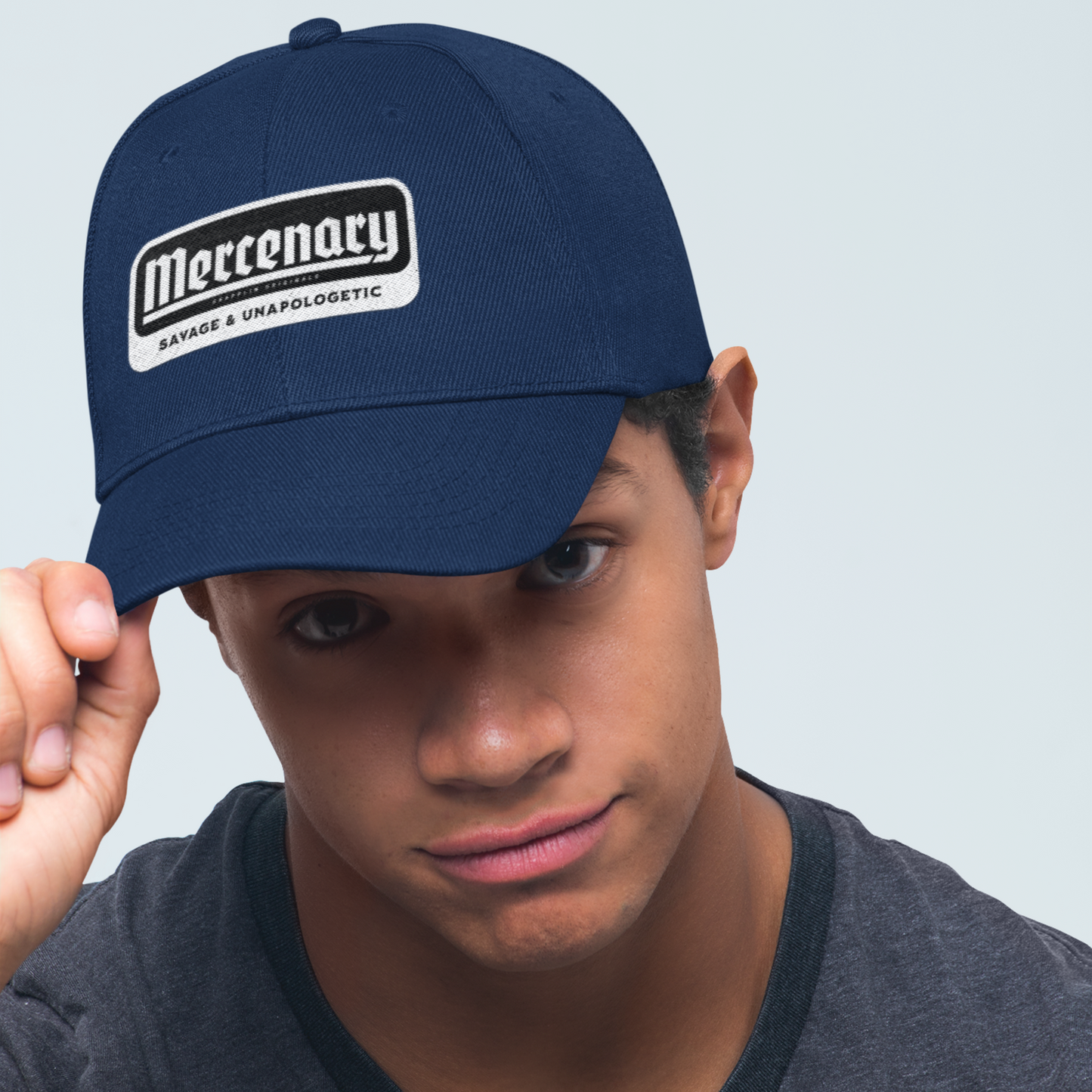 Unisex Mercenary Premium Navy Blue Baseball Cap