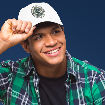 Unisex Faith Patch Premium White Baseball Cap