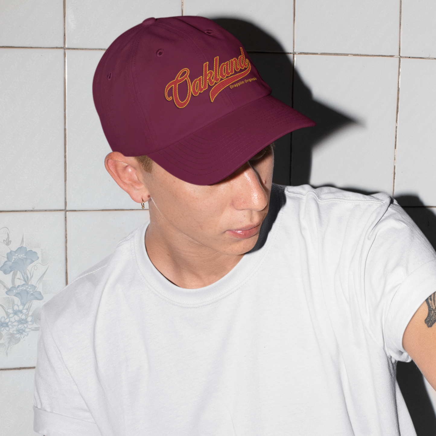 Unisex Oakland Premium Maroon Baseball Cap