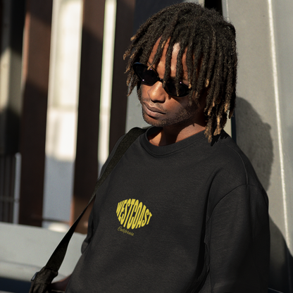 Westcoast Premium Black Oversized Typography Back Printed T-shirt