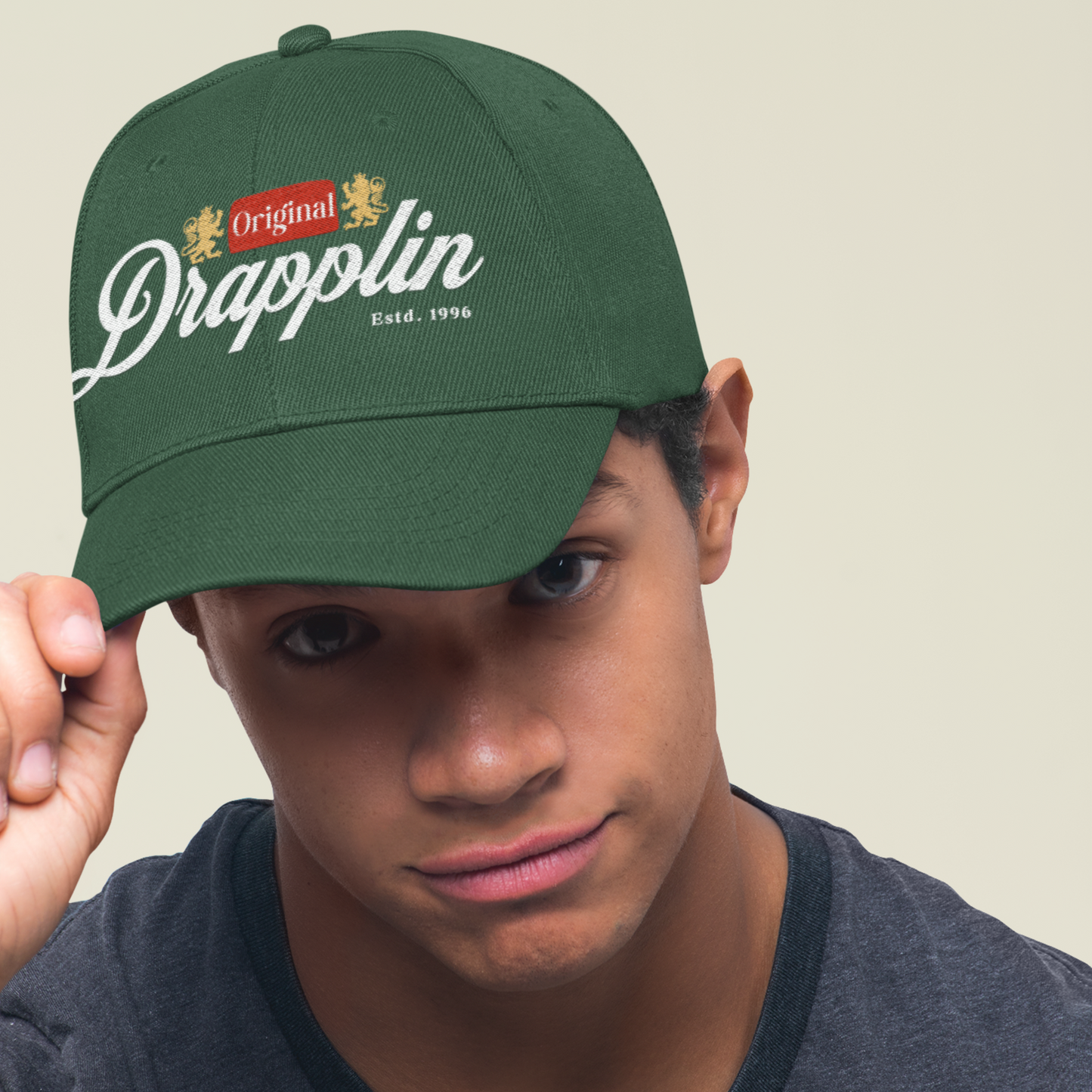 Unisex Drapplin Original Premium Green Printed Baseball Cap