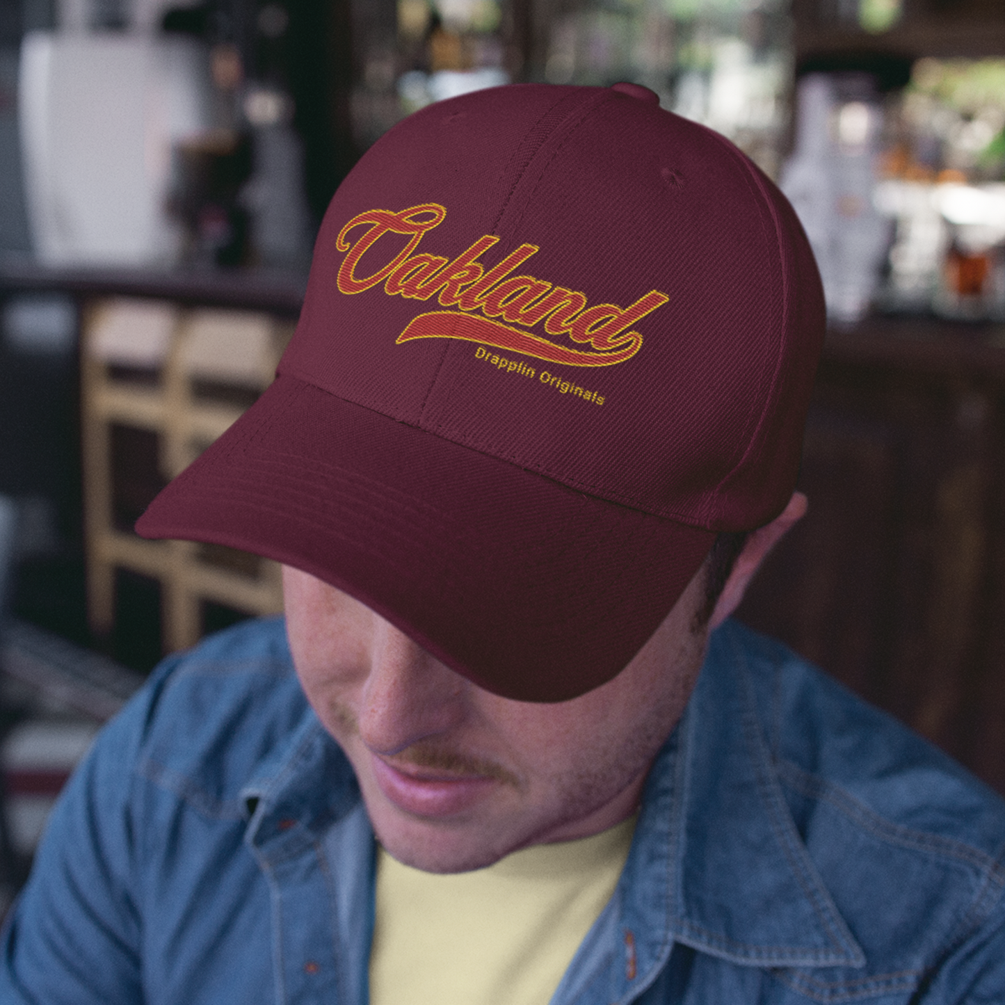 Unisex Oakland Premium Maroon Baseball Cap