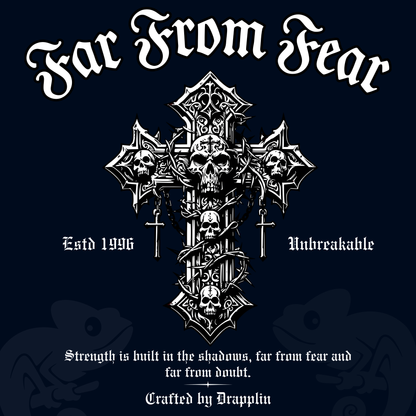 Fear Heavyweight Premium Oversized Printed Hoodie