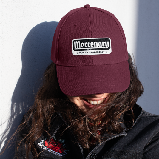 Unisex Mercenary Premium Maroon Baseball Cap