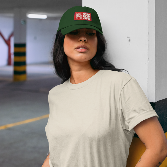 Woman's Self Love Premium Green Baseball Cap