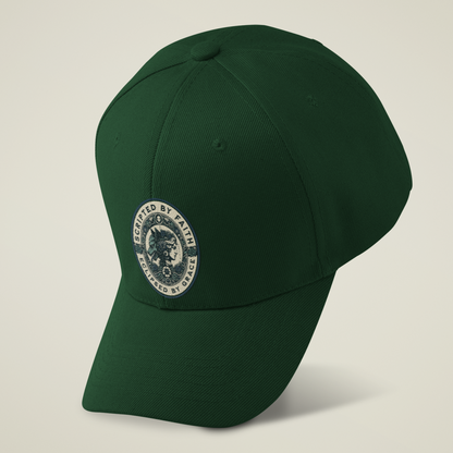 Unisex Faith Patch Premium Green Baseball Cap