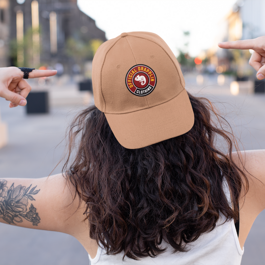 Unisex Drapplin Clothing Patch Premium Black Baseball Cap