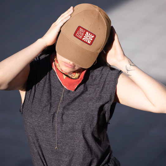 Woman's Self Love Premium Khaki Baseball Cap