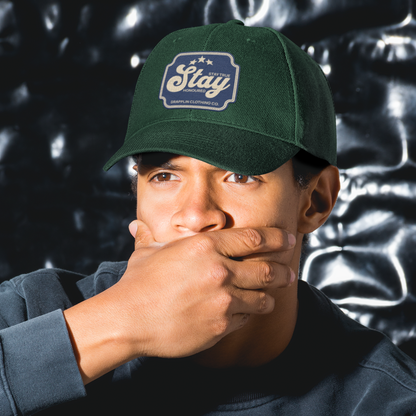 Unisex Stay Patch Premium Green Baseball Cap