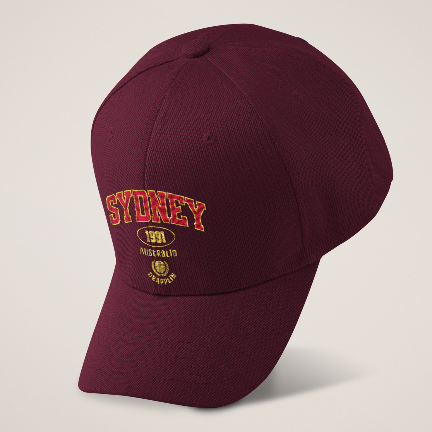 Unisex Sydney Premium Maroon Baseball Cap