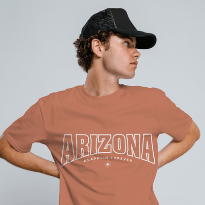 Arizona Coral Crew Neck Graphic Printed T-shirt