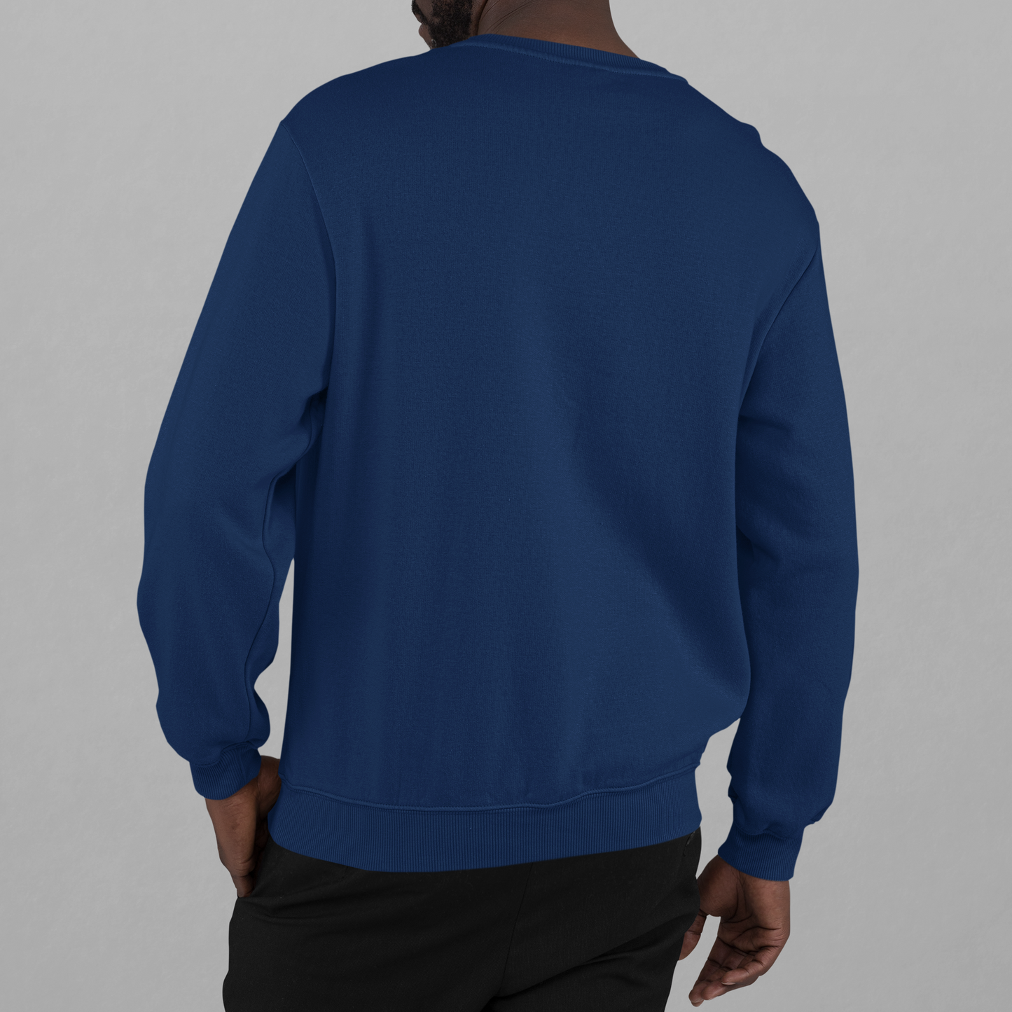 Osaka Navy Blue Regular Typographic Printed Sweatshirt