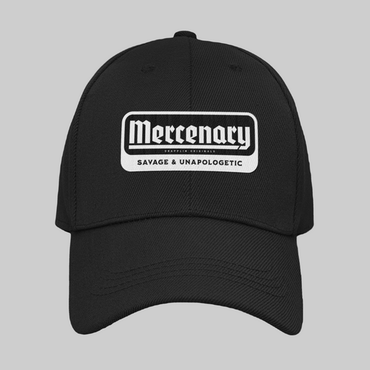 Unisex Mercenary Premium Black Baseball Cap