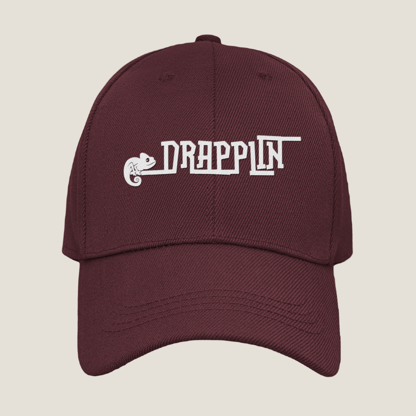 Unisex Drapplin Official Logo Premium Maroon Baseball Cap