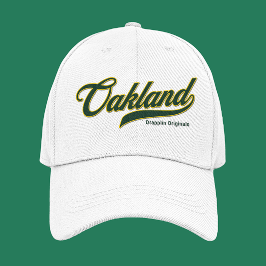Unisex Oakland Premium White Baseball Cap