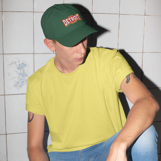 Unisex Detroit Patch Premium Green Baseball Cap