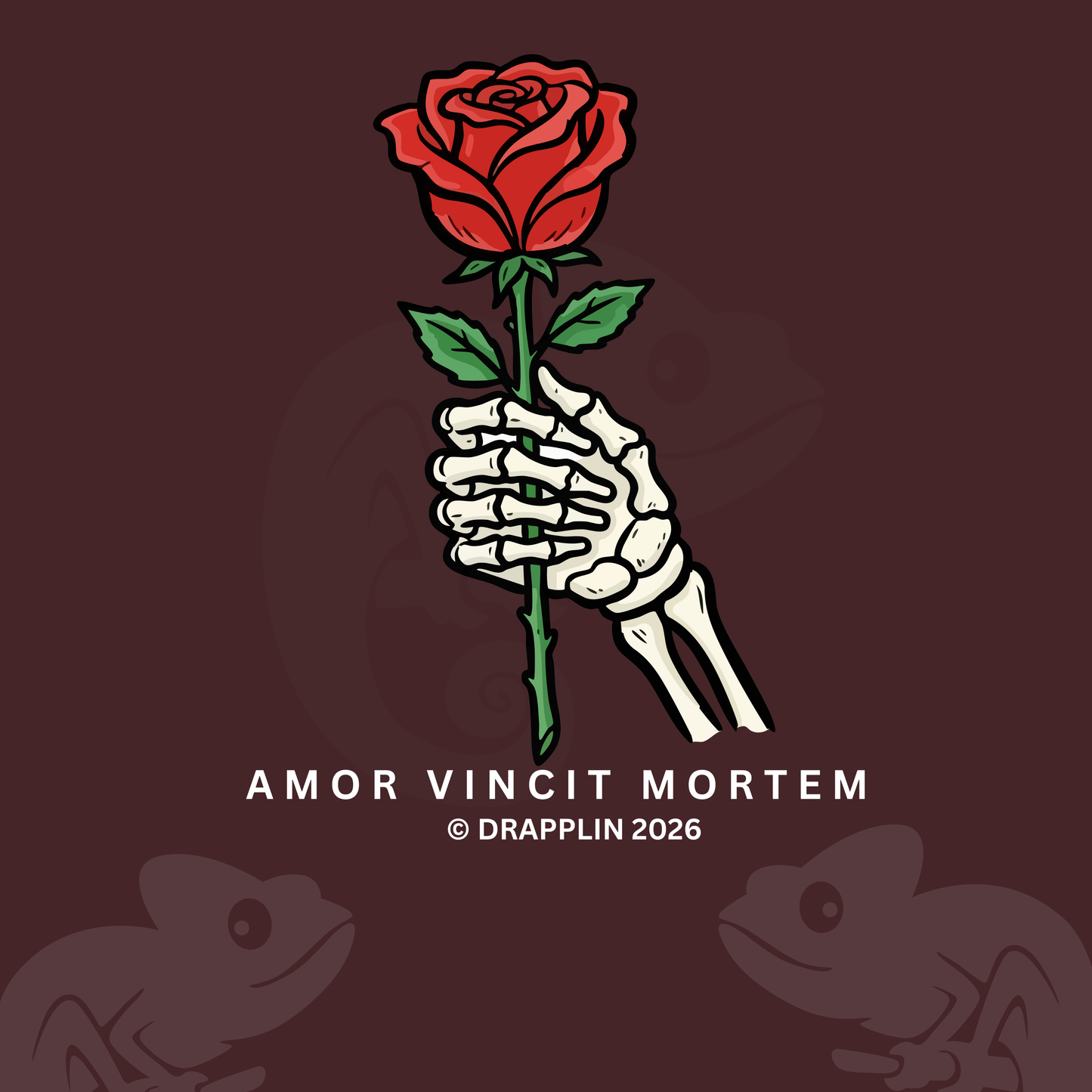 Amor Maroon Unisex Premium Regular Printed Sweatshirt