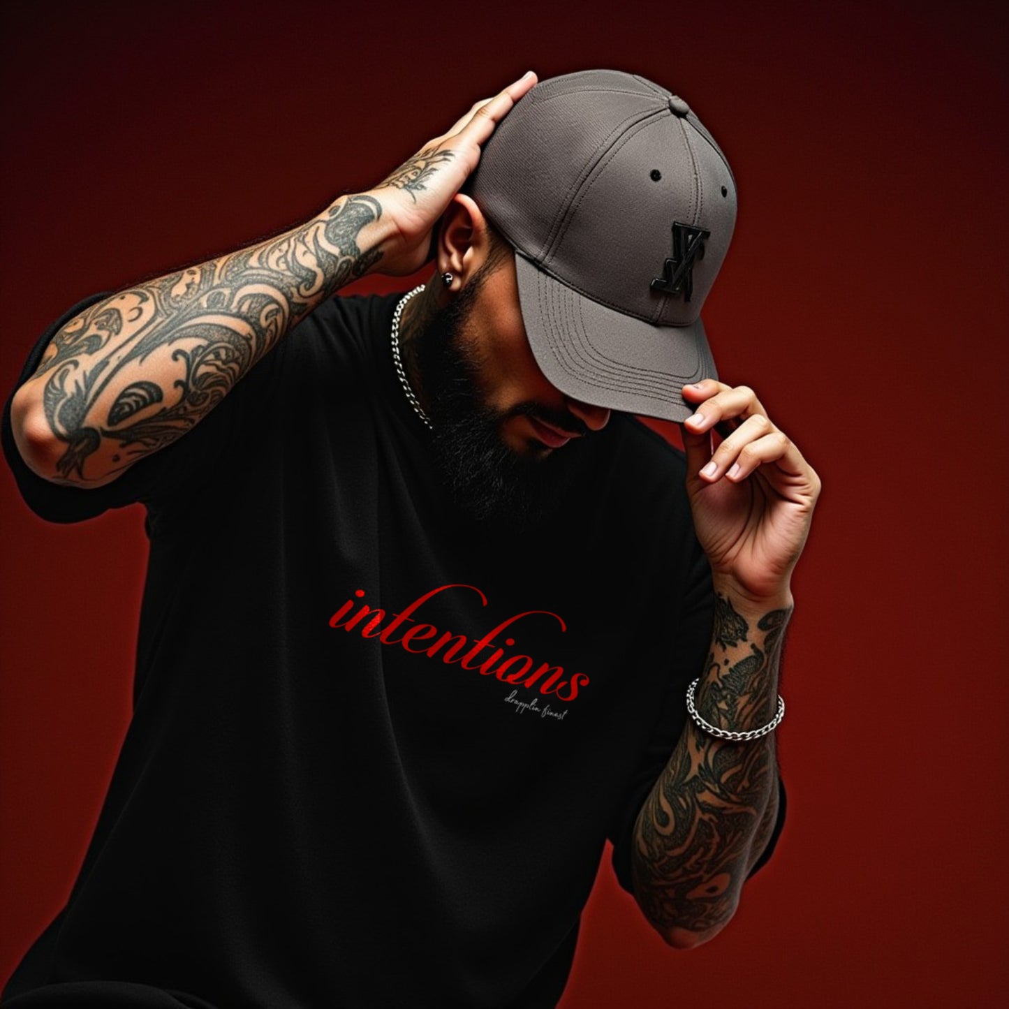 Bad Intentions Black Premium Oversized T-shirt