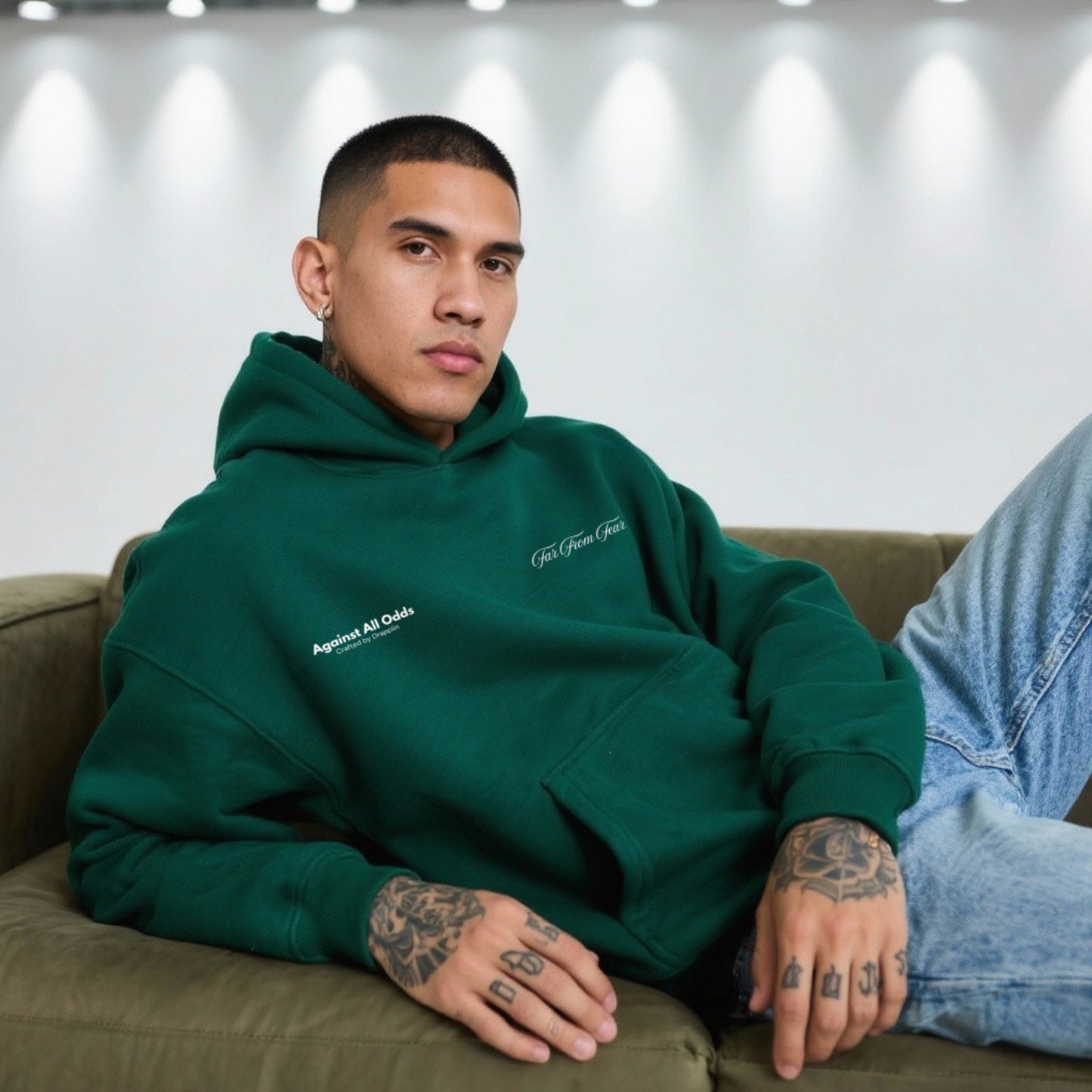 Fear Heavyweight Premium Oversized Printed Hoodie