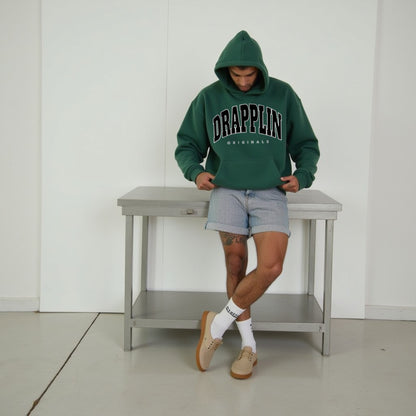 Drapplin Originals Premium Unisex Bottle Green Oversized Hoodie