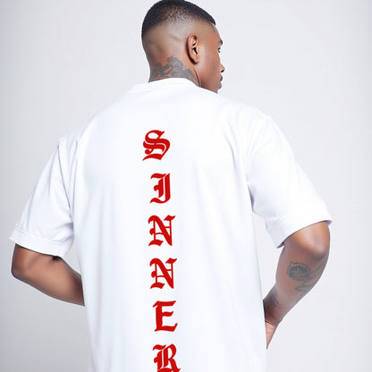 Sinners White Premium Oversized T-shirt