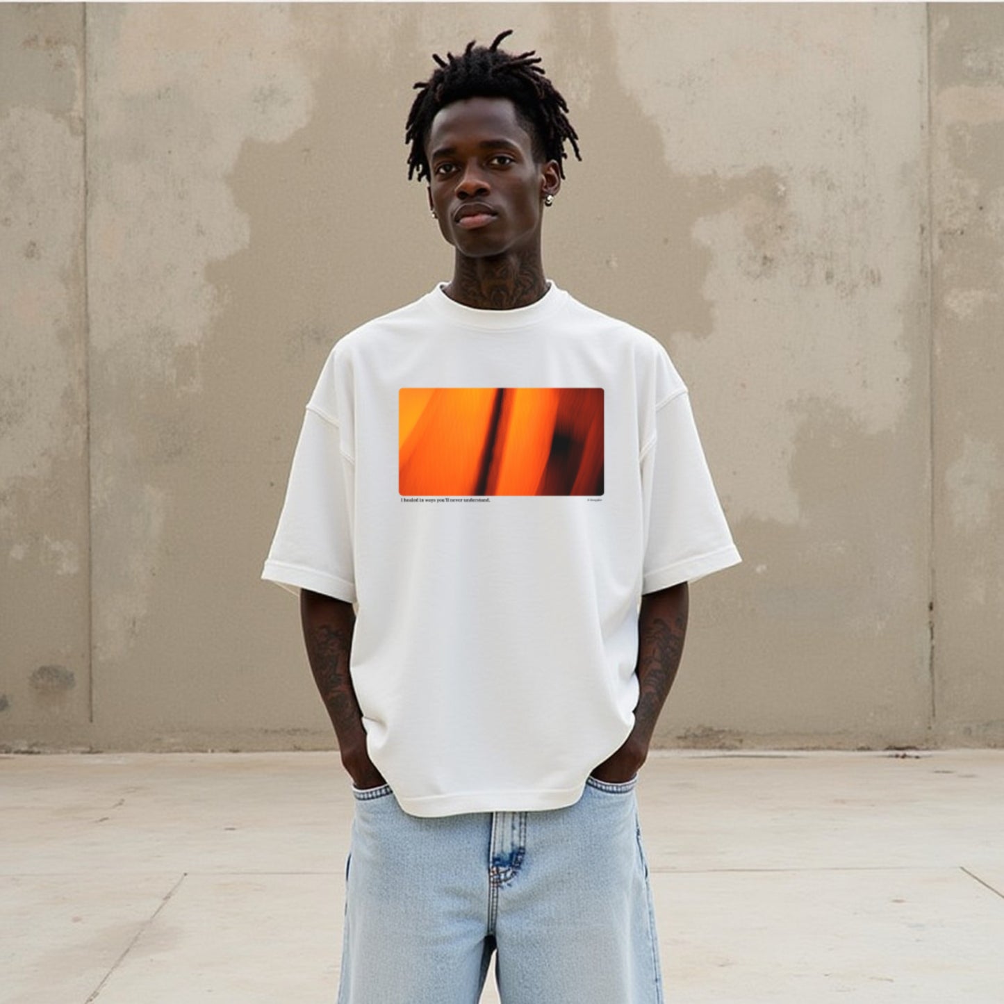 Healed White Premium Oversized Printed T-shirt