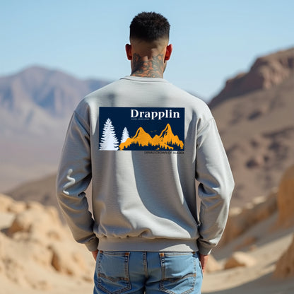 Denali Grey Unisex Regular Printed Sweatshirt