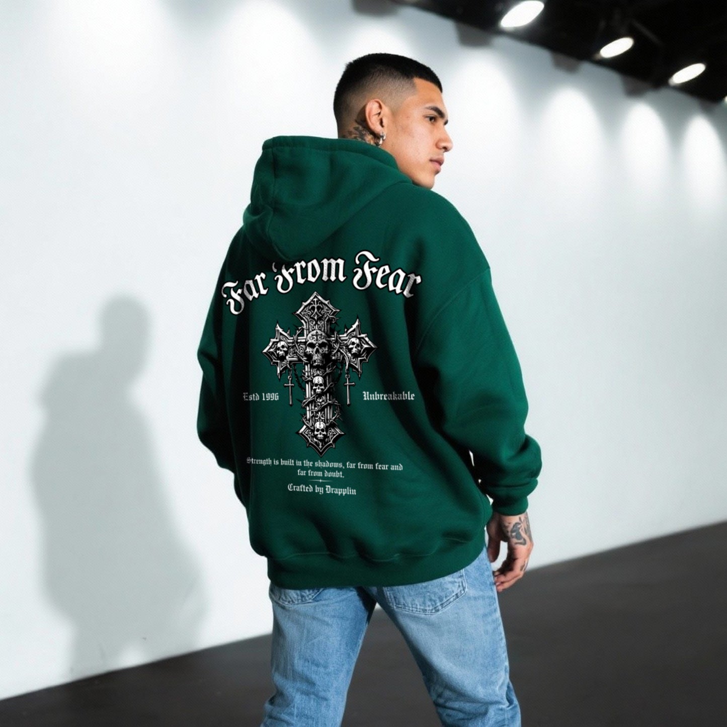 Fear Heavyweight Premium Oversized Printed Hoodie