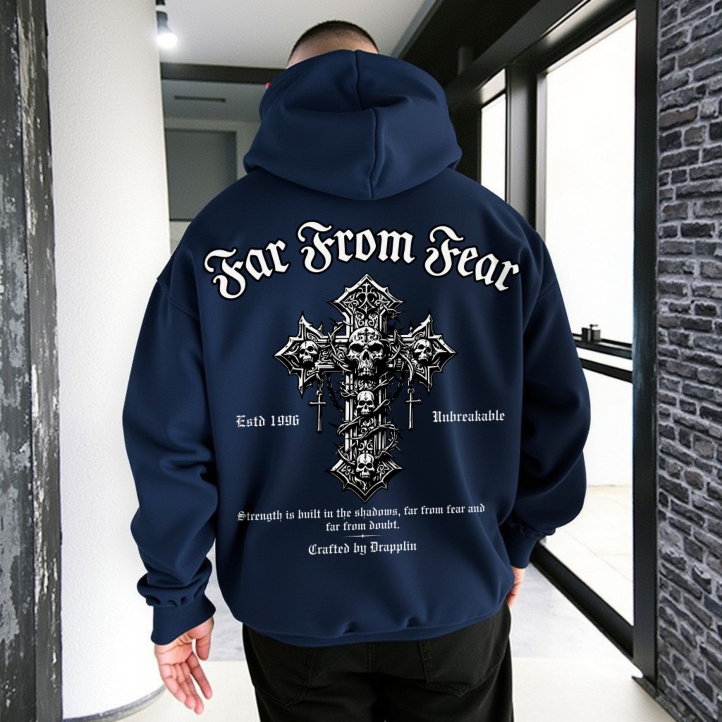 Fear Heavyweight Premium Oversized Printed Hoodie