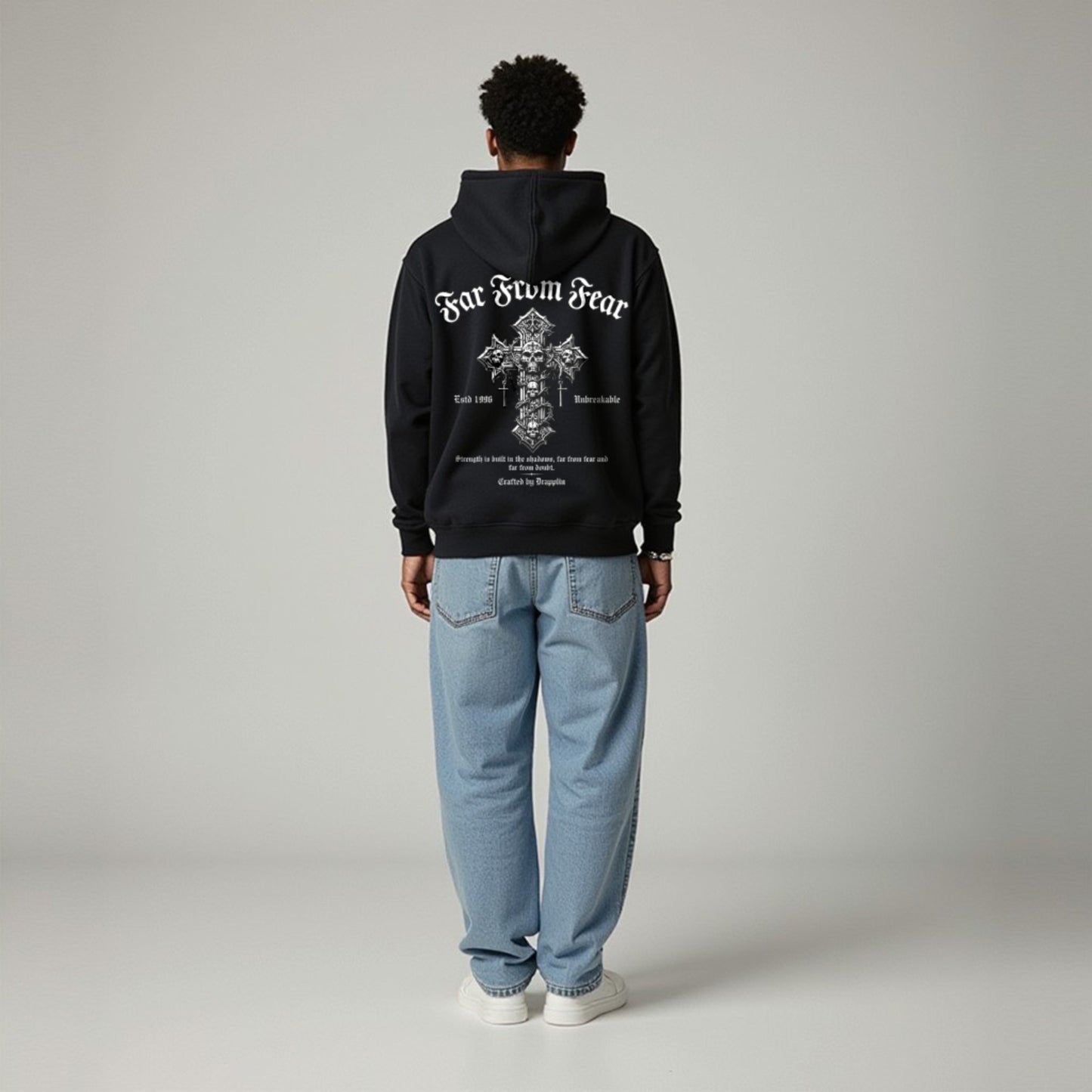 Fear Heavyweight Premium Oversized Printed Hoodie
