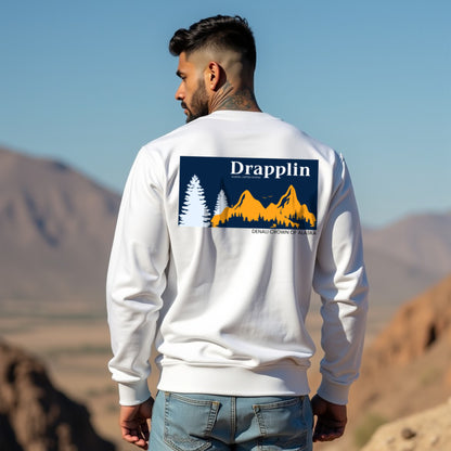 Denali White Unisex Regular Printed Sweatshirt