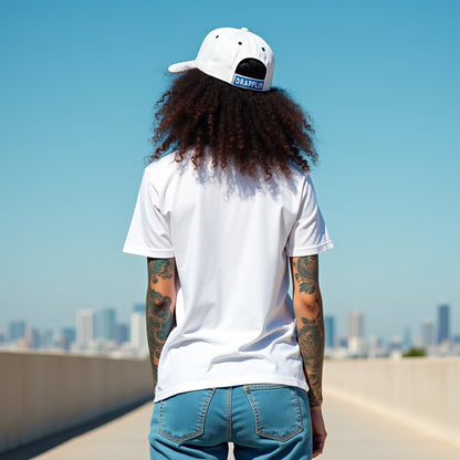 Snoopy White Woman Regular Fit Printed T-shirt