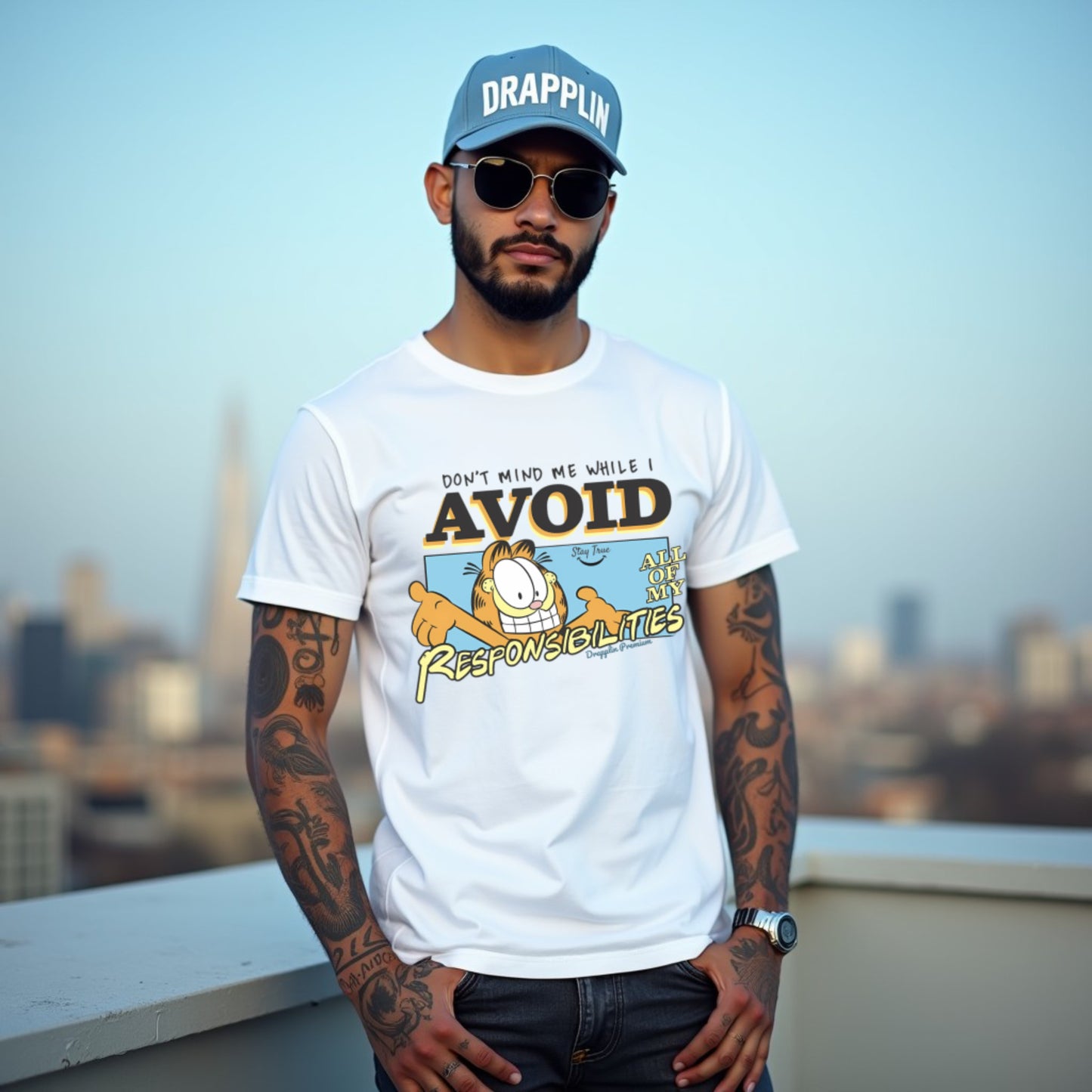 Responsibilities Unisex White Crew Neck Graphic Printed T-shirt