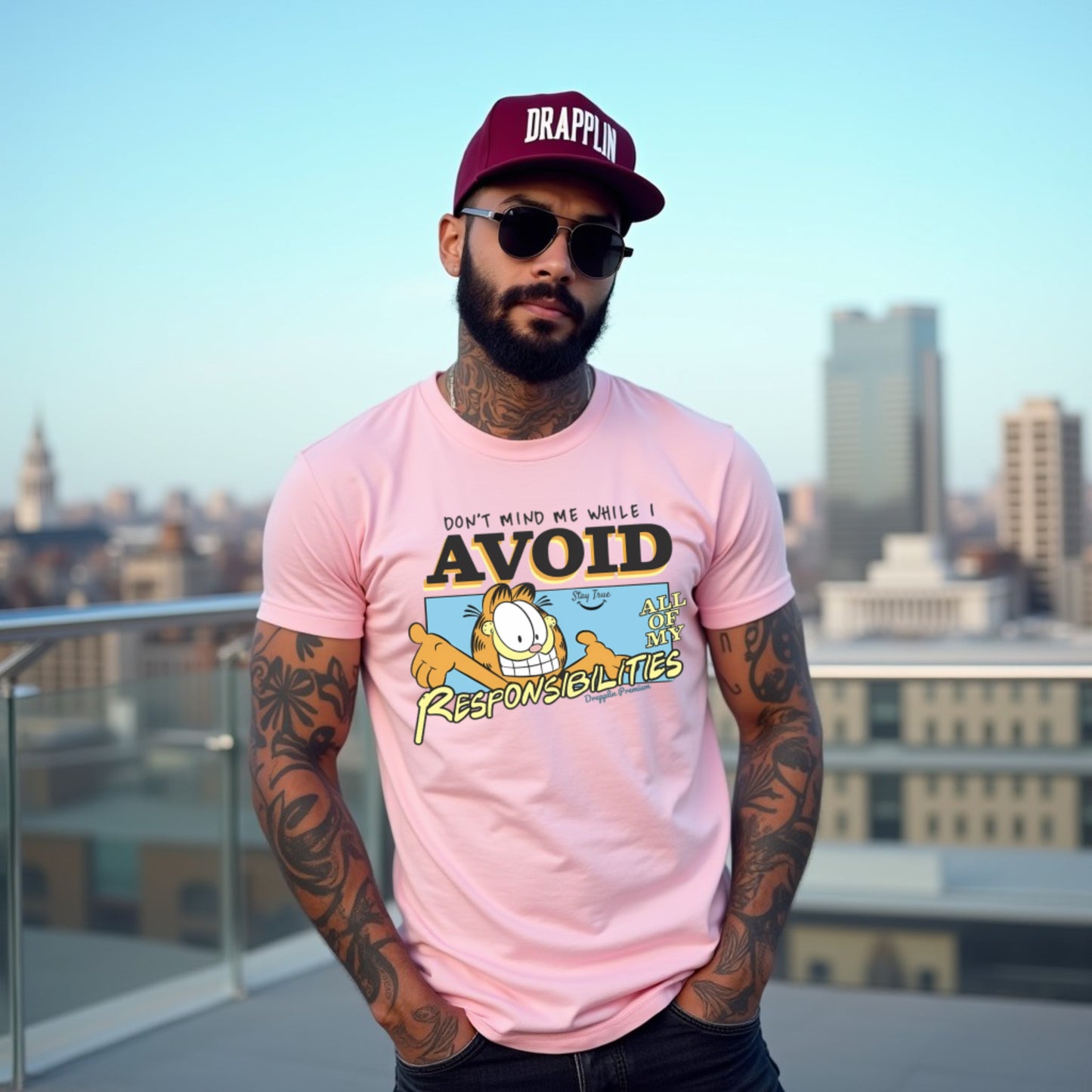 Responsibilities Unisex Baby Pink Crew Neck Graphic Printed T-shirt