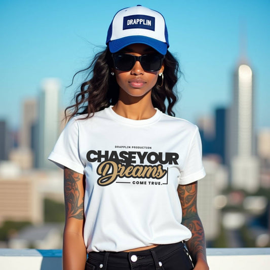 Chase White Woman Relaxed Fit Printed T-shirt