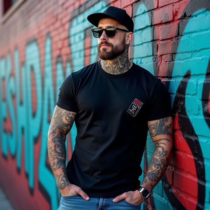 Hell Black Crew Neck Graphic Printed T-shirt